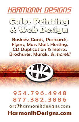 Harmonik Designs Flyers Printing Business Cards